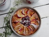 Tarte financière à la nectarine et aux framboises