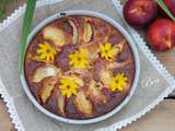 Tarte sans croûte coco et nectarine