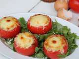 Tomates farcies aux oeufs à la ciboulette