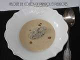 Velouté truffé aux cocos de Paimpol et aux pleurotes