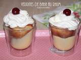 Verrines de baba au rhum