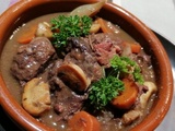 Daube de sanglier mariné au vin du Madiran et flambé au Cognac