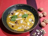 Velouté de butternut au bleu d’Auvergne