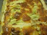 Gratin ravioles courgettes saumon