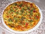 Quiche roquette / tomates cerises / mozzarella