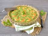 Quiche aux crevettes et persillade