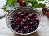 Cerises confites fait maison