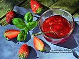 Confiture de fraises au basilic