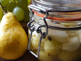 Conserve salade de fruits poire et raisin au sirop