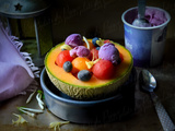 Fresh bowl : salade de melons au frozen yoghurt