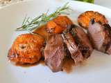 Magret de canard aux abricots et Floc de Gascogne