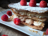 Millefeuille à la framboise