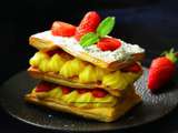 Millefeuilles aux fraises gariguettes