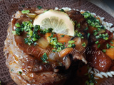 Osso buco ala milanese (osso bucco à la milanaise)