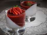 Panna cotta fraise coco