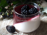 Pannacotta végan, aux mûres