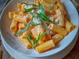 Pâtes rigatoni à la courge butternut crémeuse