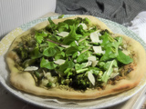 Pizza verte de printemps