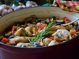 Poulet en sauce aux légumes d'été façon Grand-mère