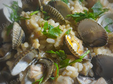 Risotto alle vongole (risotto aux coques)