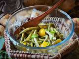 Salade de haricots verts du jardin