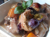 Sauté de porc aux prunes violettes du jardin