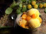 Sorbet de mirabelles au miel