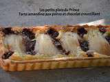 Tarte amandine aux poires et chocolat croustillant