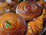 Tarte tatin rustique aux oignons caramélisés