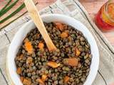 Salade de lentilles à la truite fumée