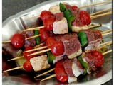 Brochettes de canard