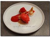 Dessert aux fraises et meringue italienne