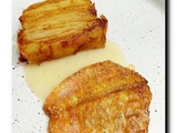 Filets de rouget, sauce au citron et mille-feuille de pommes de terre