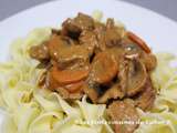 Filet de porc Stroganoff