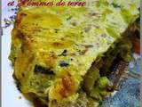 Quiche sans pâte au chou vert et pommes de terre