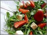 Salade de roquette aux fraises