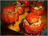 Tomates farcies au boulgour, feta et plein de bonnes choses