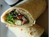 Wraps au jambon de dinde feta fromage frais aux herbes