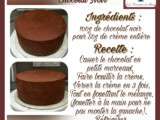 Ganache de couverture Chocolat Noir