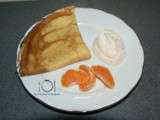 Crepes a la mousse de clementine