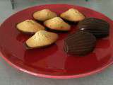 Madeleines en coques de chocolat