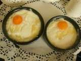 Oeuf cocotte au chèvre