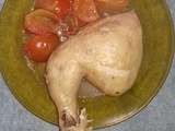 Cuisse de poulet aux tomates