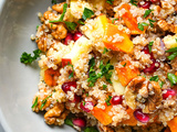 Salade automnale au quinoa, butternut, pommes et noix