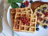 Crêpes et gaufres aux fruits rouges { Avec ou sans lactose }