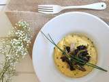 Polenta crémeuse aux champignons { 100% végétal }