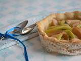 Tartelettes aux poires et kiwis