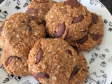 Cookies aux flocons d'avoine et au chocolat noir