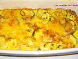 Gratin de courgettes au saumon fumé