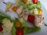 Brochettes de poulet au citron (barbecue)